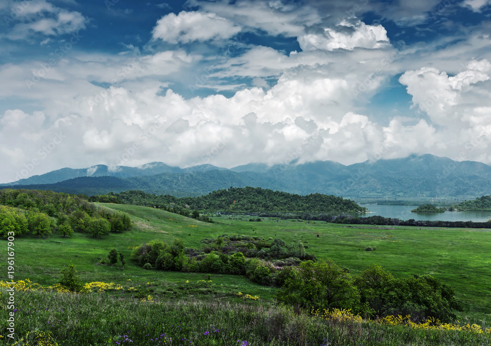 Obraz premium Green valley