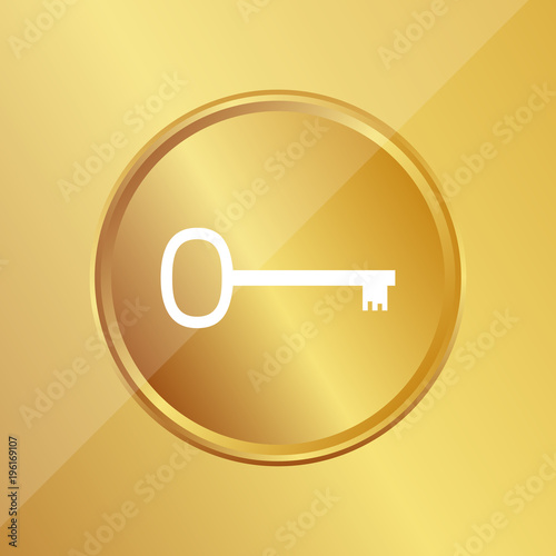Gold Medaille - alter Schlüssel