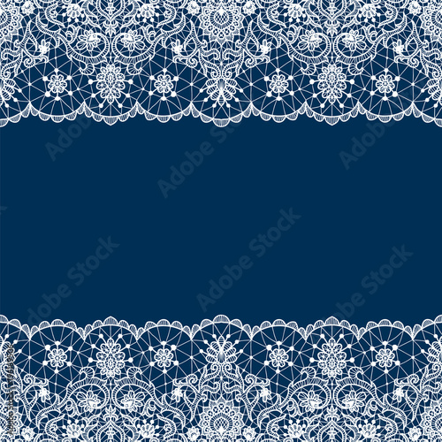 Seamless white lace
