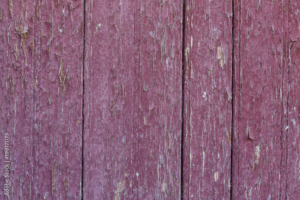 Wooden cracked red background for decorations and screensavers.