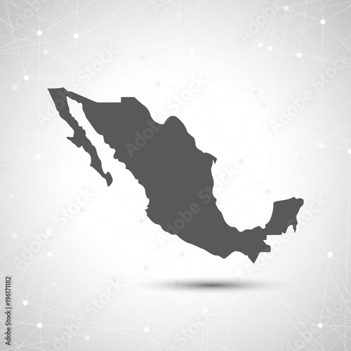 Mexico map illustration