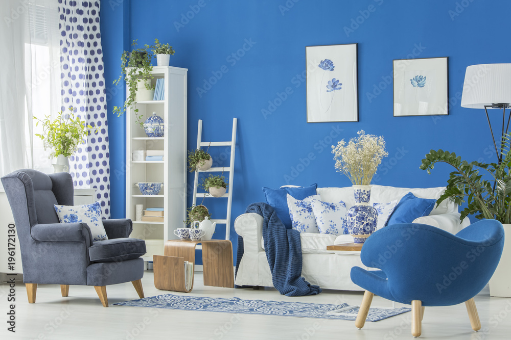 Fototapeta premium Living room with plants