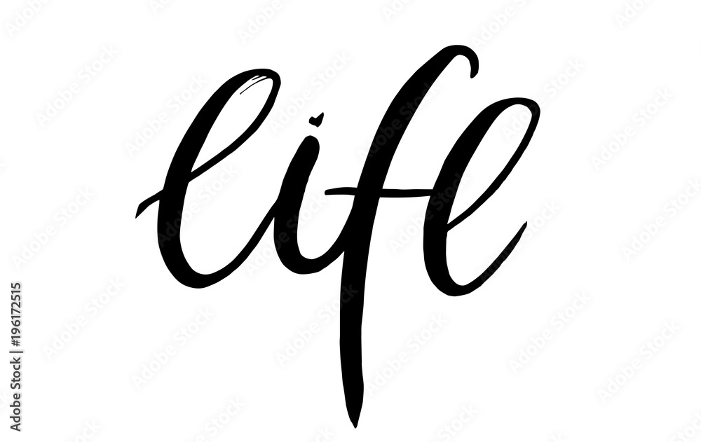 life word in vector isolated on white life word in vector isolated on white