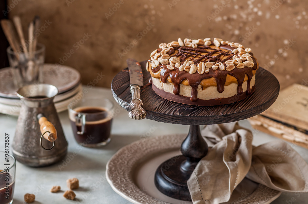 Snickers Layer Cake