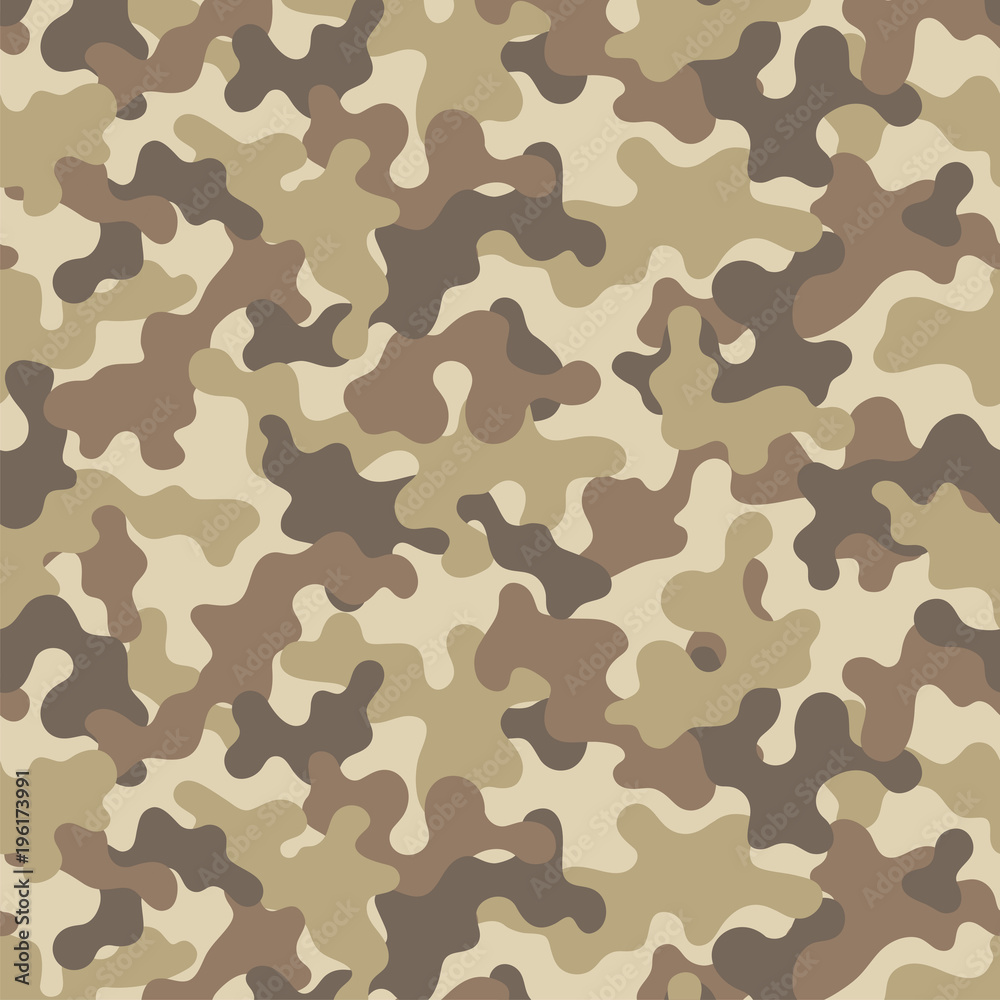 Camouflage seamless pattern. Trendy style camo, repeat print. Vector illustration. Camouflage seamless pattern. Trendy style camo, repeat print. Vector illustration.