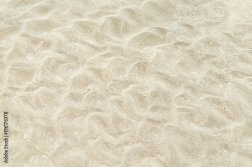 wet sand at beach coastline texture background.wave form.