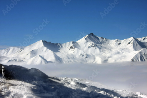 Ski resort Gudauri in Georgia Caucasus mountains. © Edijs Palens