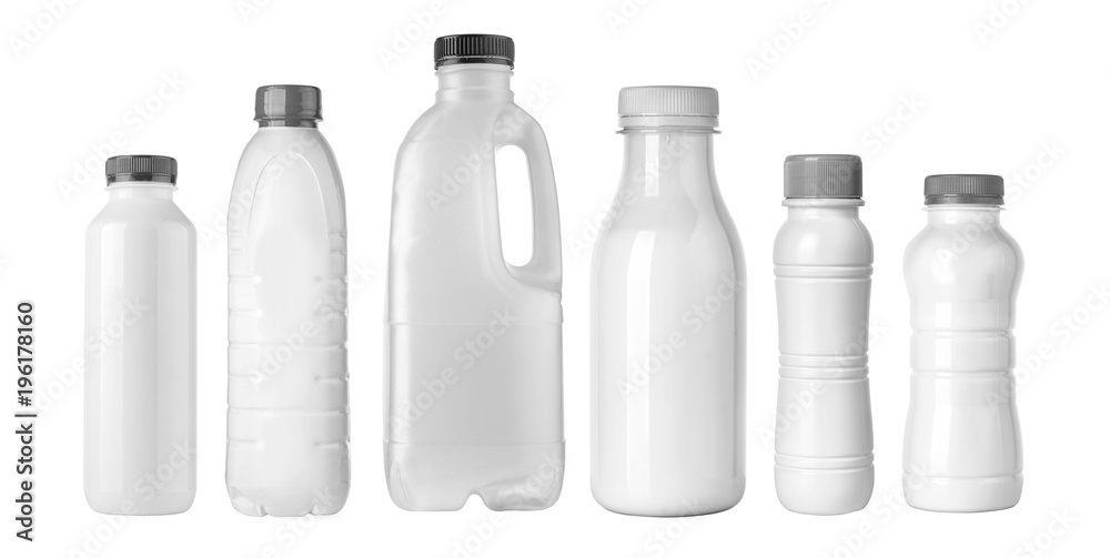 plastic bottle on white plastic bottle on white