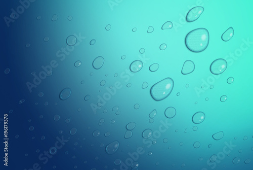 Blue tone water drop background
