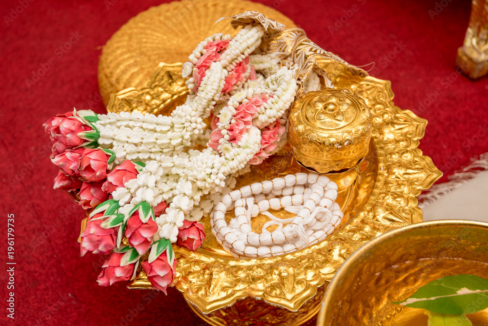 Thai Flower Garland,wedding ceremony accessories tool, Thailand wedding