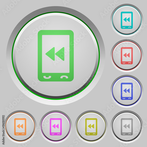 Mobile media fast backward push buttons