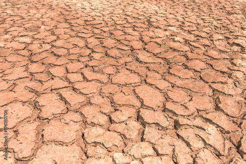 Climate change and dry soil in cracks