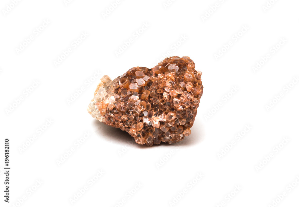 Aragonite mineral isolated on white background Aragonite mineral isolated on white background
