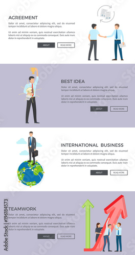 Agreement and Best Idea Web Vector Illustration