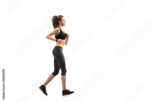 Fototapeta Naklejka Na Ścianę i Meble -  Fitness woman running