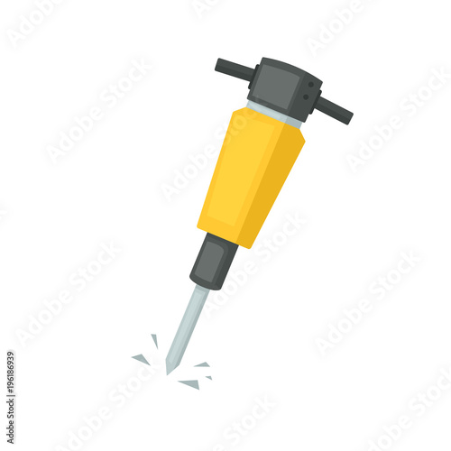 Cartoon pneumatic hammer