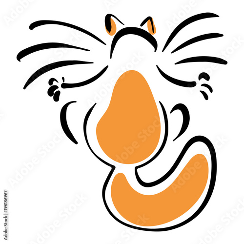 Cat with big whiskers