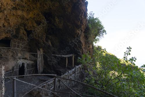 At the Buracas Caves ( Cuevas de Buracas ) in Las Tricias at the west coast of La Palma / Canary Islands
