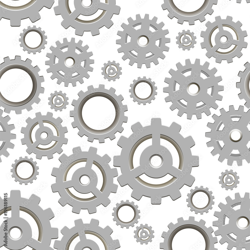 Seamless gear pattern. Vector illustration Seamless gear pattern. Vector illustration