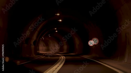 how to see a drunk person when you are going on the car on the way in a dark long tunnel
