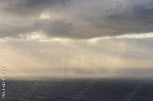 Storm and Rain over the Atlantic Ocean near Santa Cruz de La Palma / Canary Islands