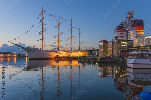 Grosssegler im Hafen von Göteborg,Schweden photo