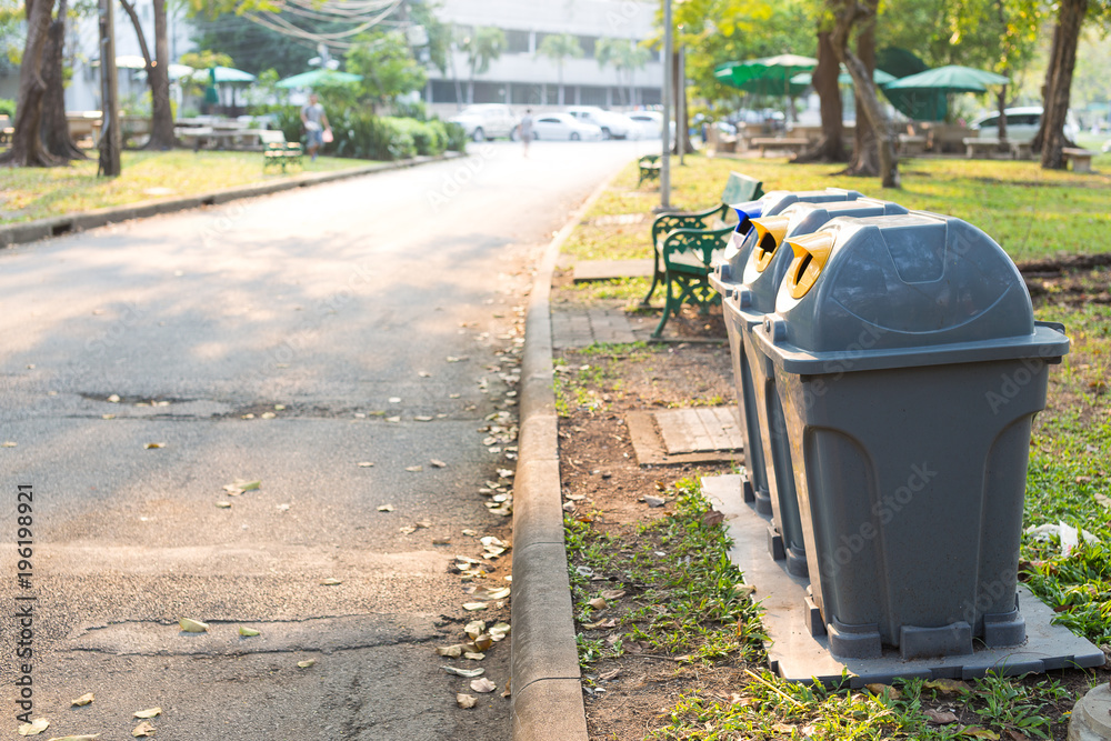 Public trash bin Public trash bin