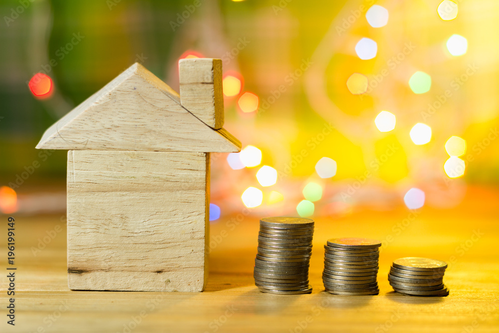 Concept savings for the future with the dream home. Concept savings for the future with the dream home.