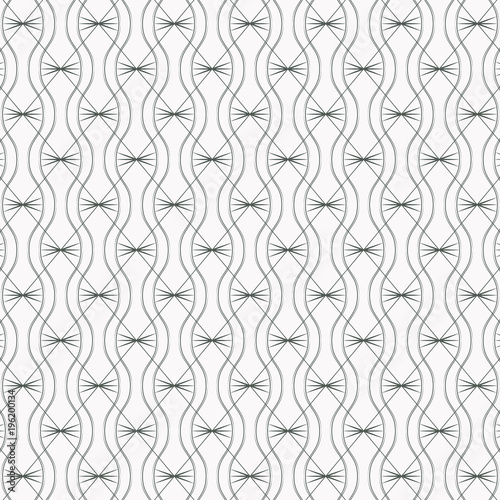 Linear vector pattern, repeating linear curve and diamond shape with cross thin line at center. Japanese pattern stylish. Clean design for fabric, wallpaper, printing etc. 