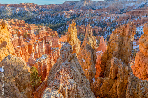 Scenic Bryce Canyon Utah Winter Landscape