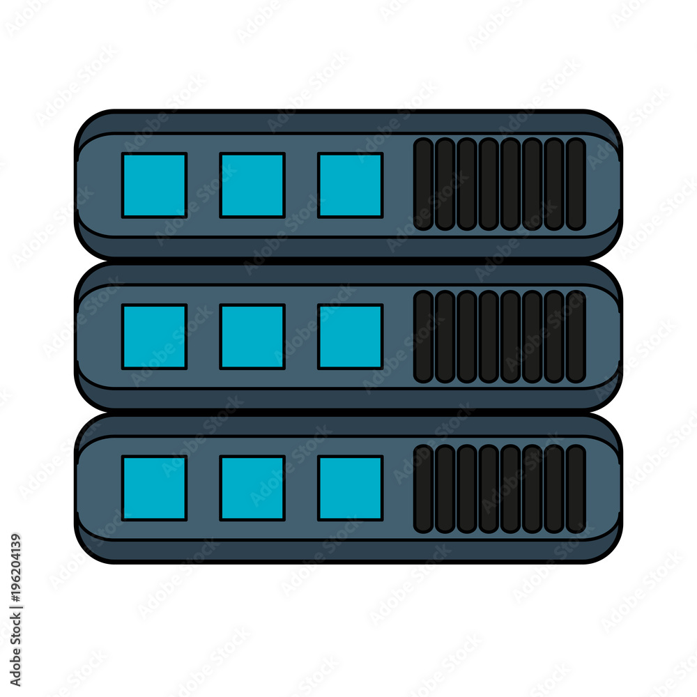 Databse servers technology vector illustration graphic design Databse servers technology vector illustration graphic design
