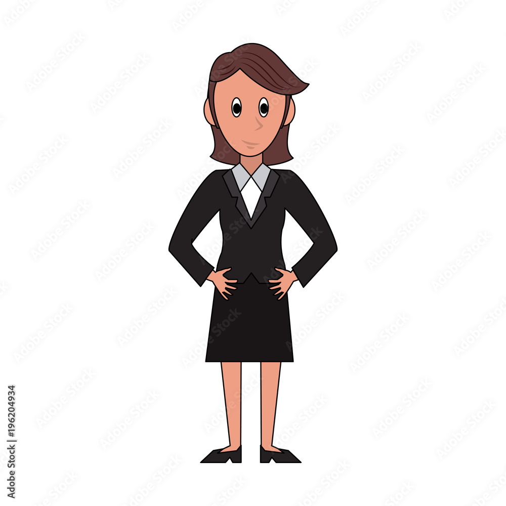 Business woman cartoon vector illustration graphic design Business woman cartoon vector illustration graphic design