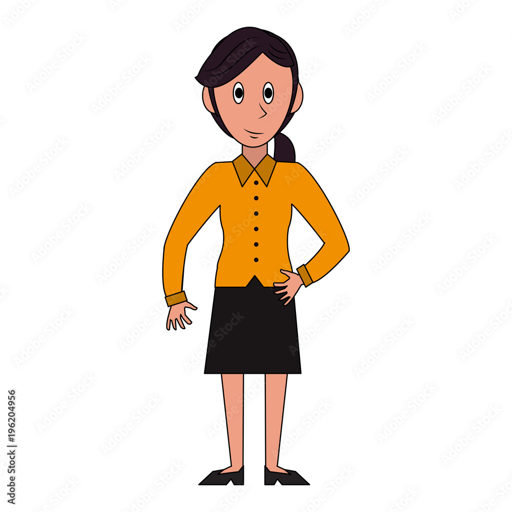 Business woman cartoon vector illustration graphic design Business woman cartoon vector illustration graphic design