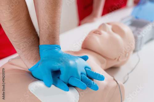 Obraz na płótnie First Aid Training - CPR