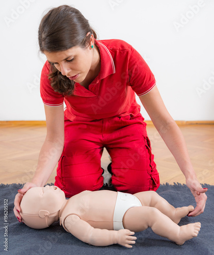 Obraz na płótnie First Aid Training - CPR