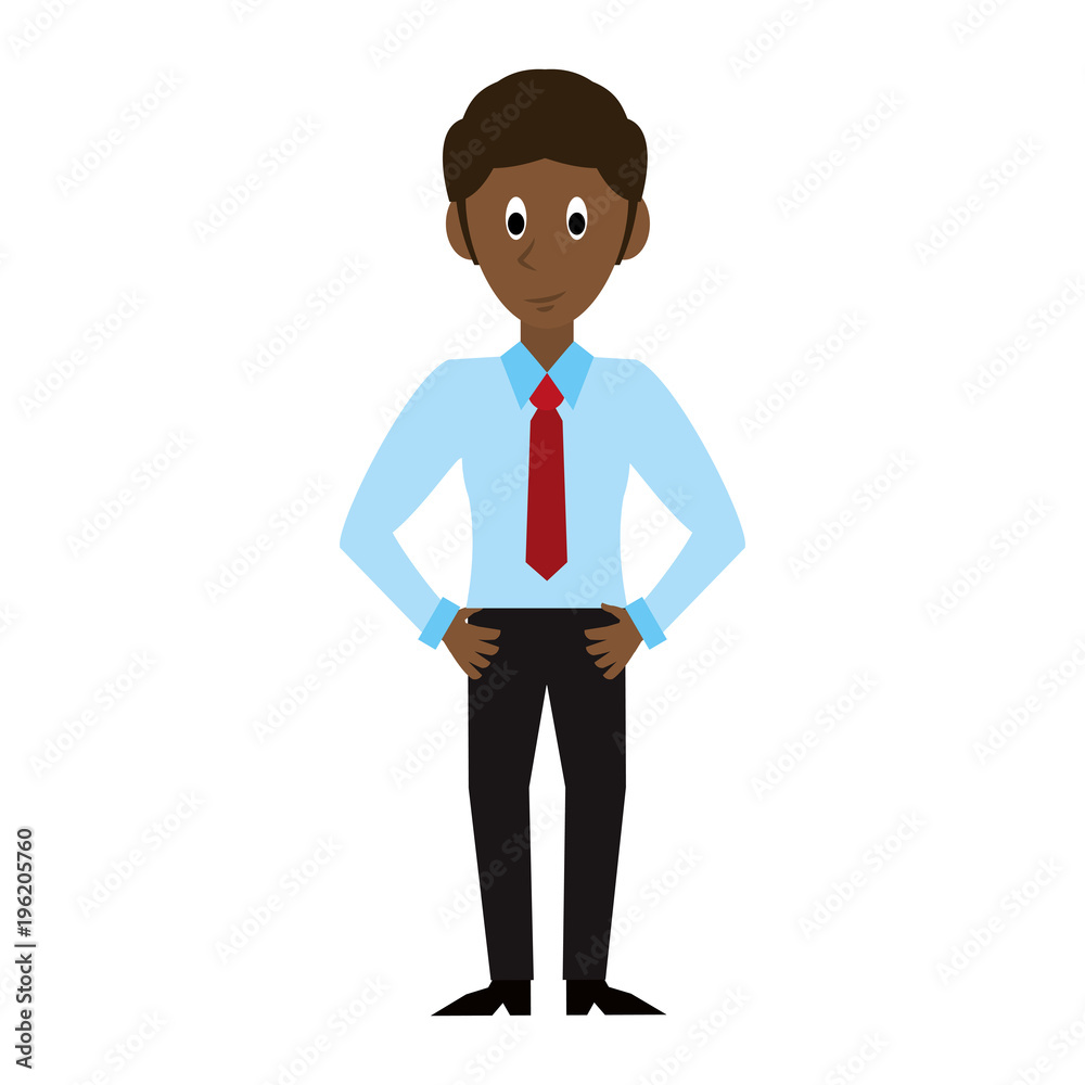 Businessman with suit cartoon vector illustration graphic design