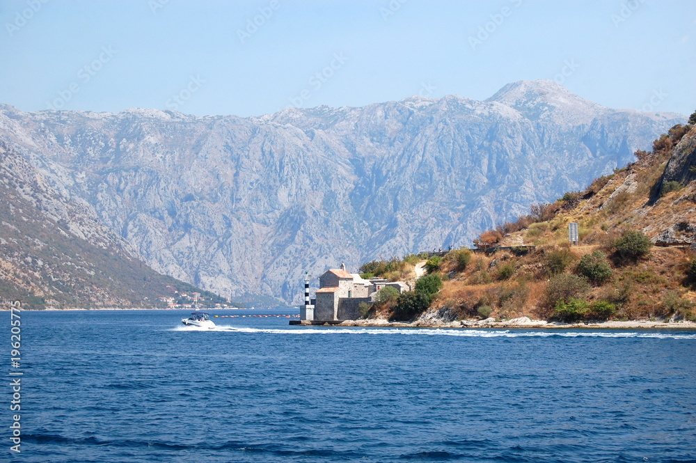 Lighthouse at the entrance to the Bay of Kotor.