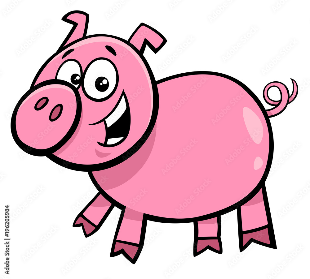 pig or piglet character cartoon illustration pig or piglet character cartoon illustration