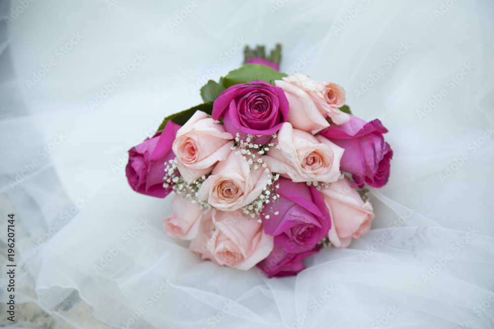 detail of the bridal bouquet detail of the bridal bouquet