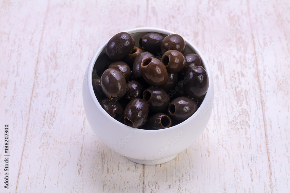 Pickled olives in the bowl Pickled olives in the bowl