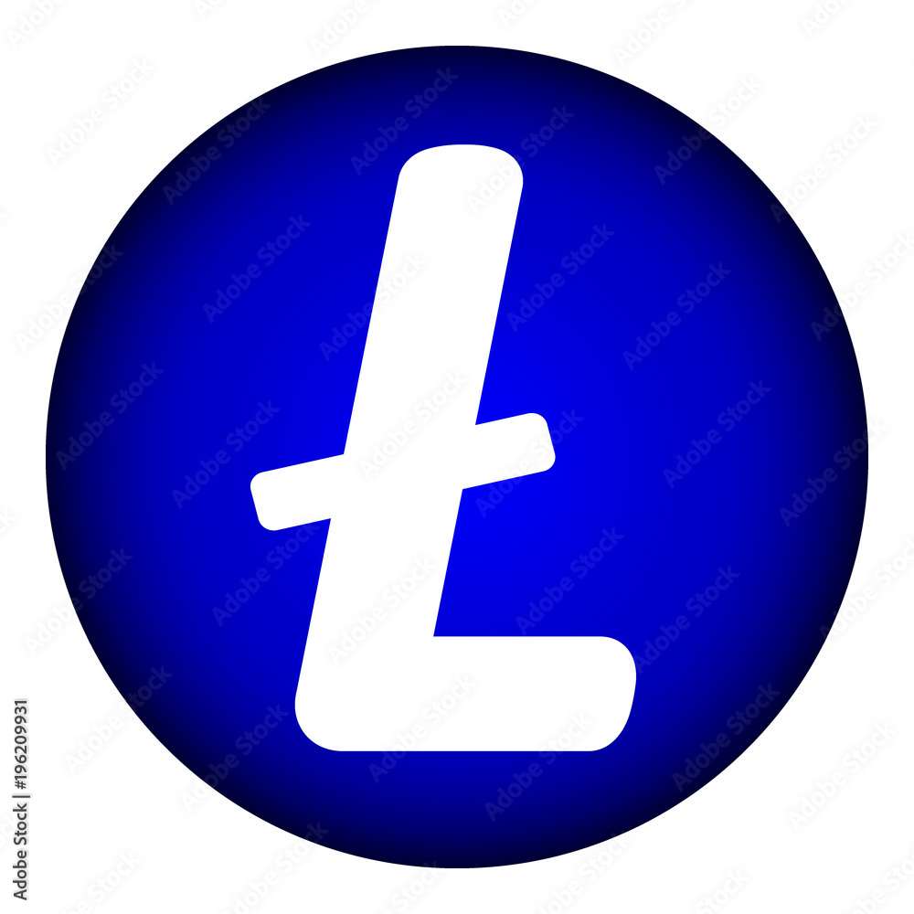 Obraz premium Litecoin icon on white.