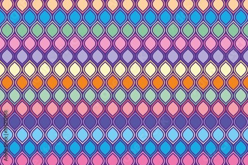 Diamond pattern. Seamless vector. rounded diamonds