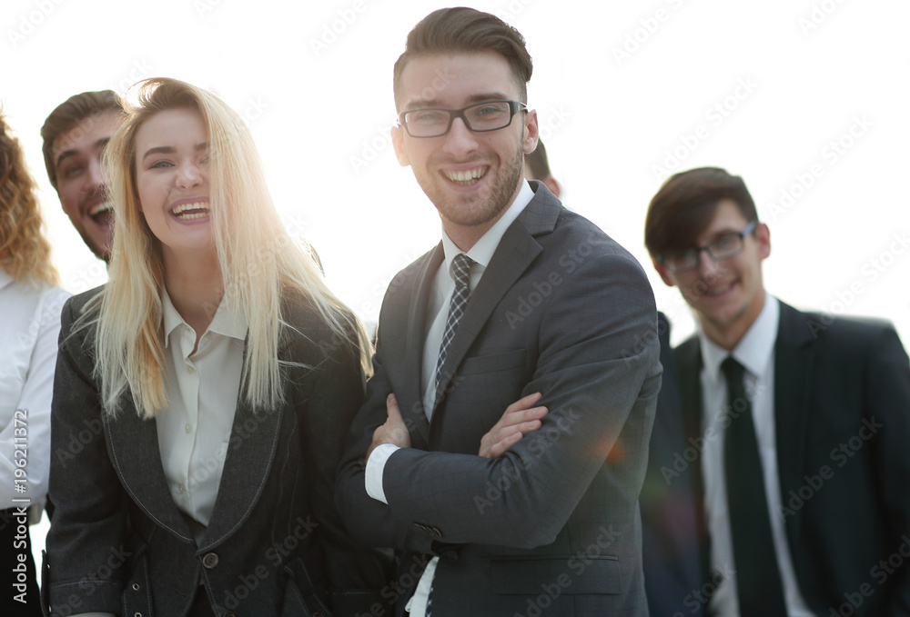 closeup.friendly business team. closeup.friendly business team.