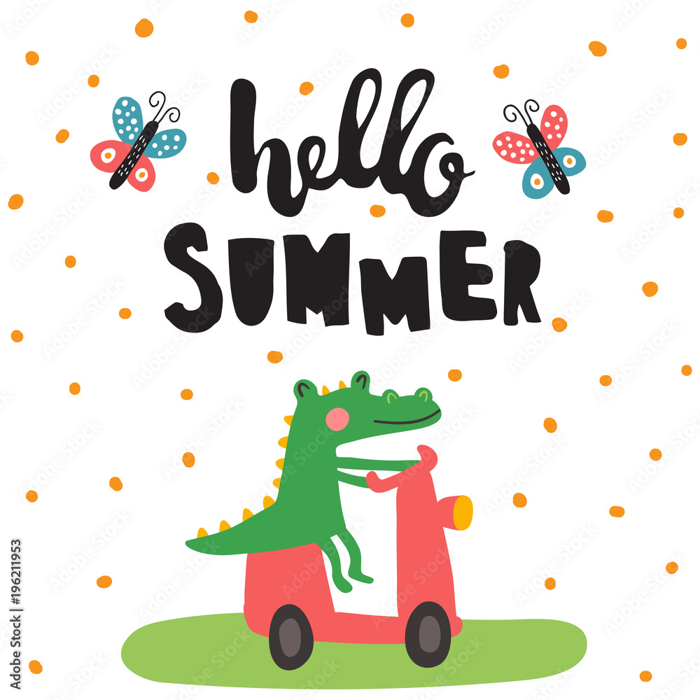 Fototapeta premium summer croco