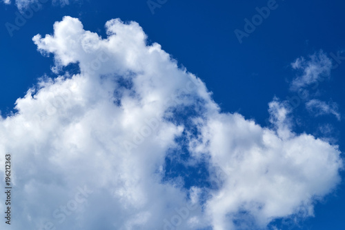 White Clouds in the Blue Sky