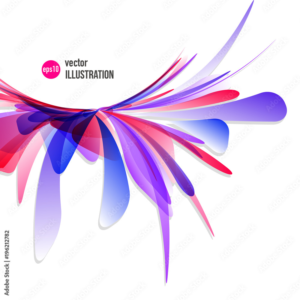 Vector abstract splash of red and blue spots Vector abstract splash of red and blue spots