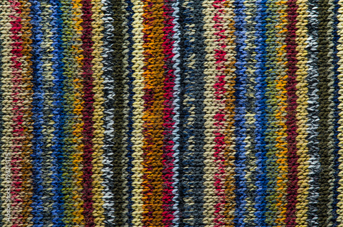 Colorful Knit Fabric Texture. Blank Background of Knitted Sweater Cloth