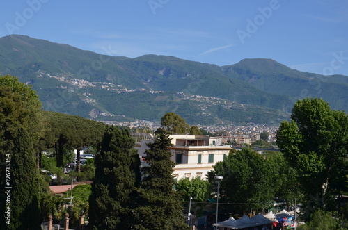 landscape, city, panorama, mountain, town, village, view, sea, architecture, sky, travel, house, nature, italy, hill, europe, spain, summer, houses, coast, tree, tourism, hills, mountains, green © OLEG
