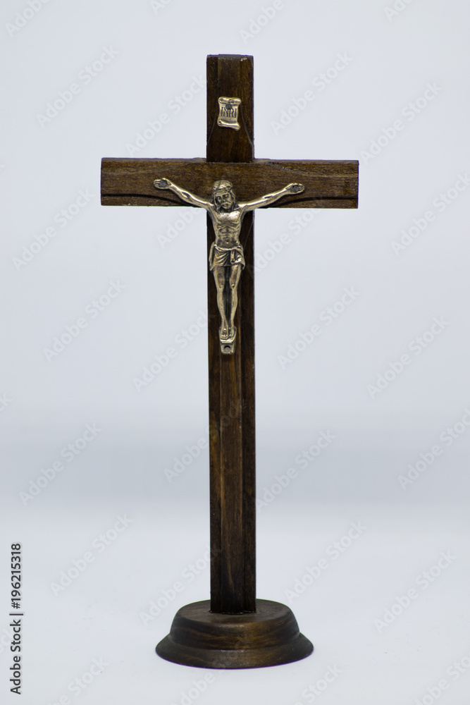 Olivenholz-Kreuz Mit Jesus-Figur – Handgefertigt In Bethlehem, 29 Cm, Mit Ständer