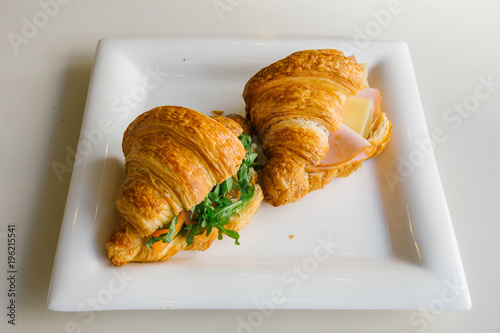 delicious croissants on a plate